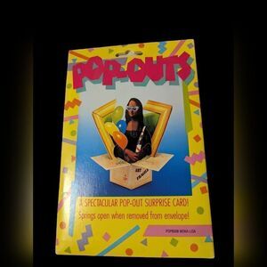 Vintage Mona Lisa Pop out card‎